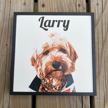 Load image into Gallery viewer, FOUR 8”x8” Pet Portrait Framed Tile