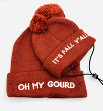 Load image into Gallery viewer, Oh My Gourd/ It’s Fall Y’All Matching Hats