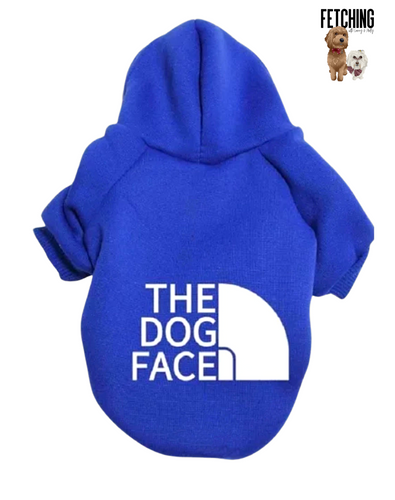 Dog Face Hoodie (blue)