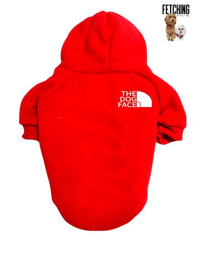 Dog Face Hoodie (red)