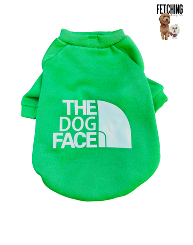 Dog Face Crewneck (green)