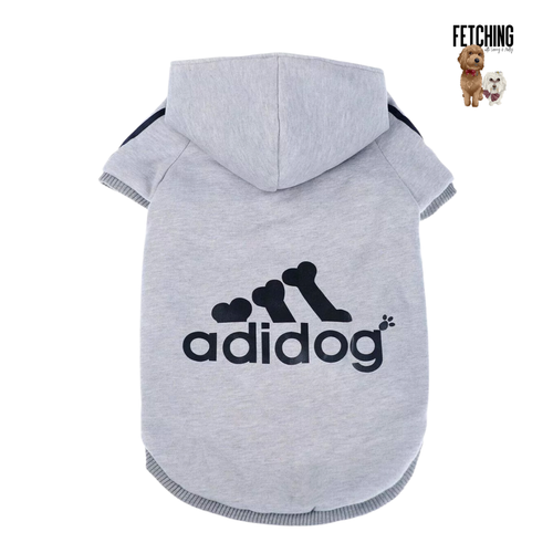 Gray Adidog Hoodie