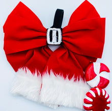 Load image into Gallery viewer, Santa Bow