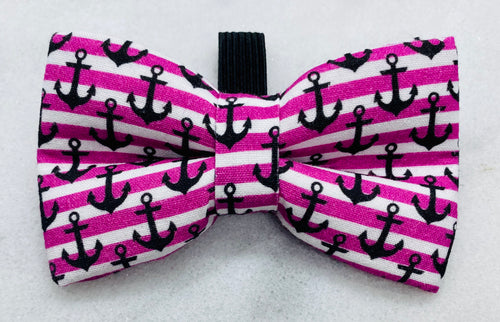 Anchors on Pink Stripes